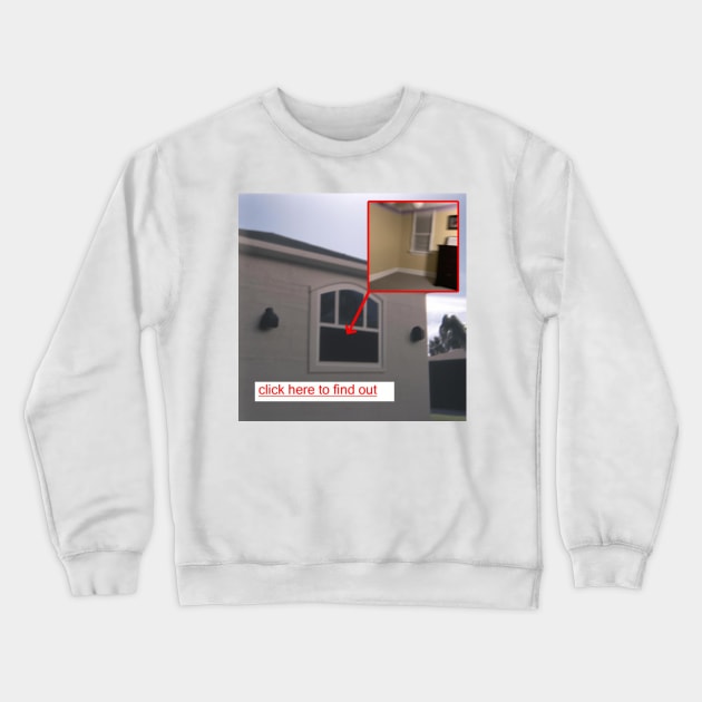 Click Here To Find Out - Internetcore Aesthetic Art Crewneck Sweatshirt by Random Generic Shirts